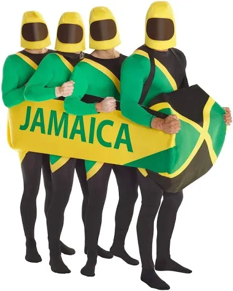 Jamaican Bobsled ONLY for 1990s Cool Runnings Bobsleigh Rider Costume One Size