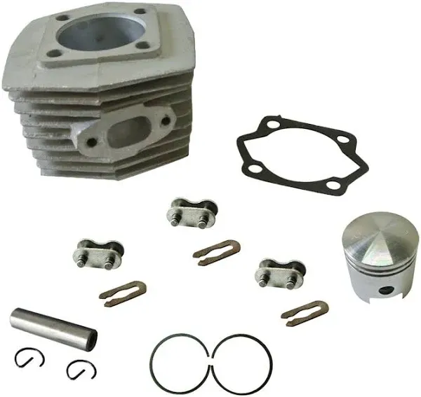 JSCJCAS Cylinder & Piston & Ring & Pin for 66cc 80cc 2 Stroke Engine Motorized