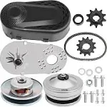 VEVOR Torque Converter CVT 2hp-7hp 3/4" Go Kart Clutch 212cc 30 Series Mini Bike 10T #40 41 Chain and 12T #35 Replacement Set TAV2 30-75 218353A