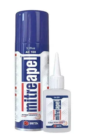 CA Glue with Activator (2 x 0.80 oz - 2 x 3.30 fl oz.) - CA Glue for Woodwork...