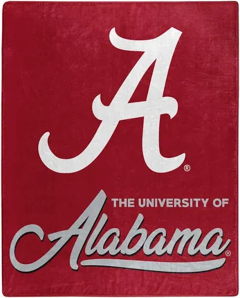 Alabama Crimson Tide Northwest NCAA Raschel Plush Throw Blanket 50x60 Inches