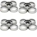 SUCOHANS Stainless Steel Wide Mouth Replacement Rings for Mason Canning Jar 20 Pack New