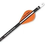 New Archery Product Twister Quickfletch 2&#034; 3-Vane Stabilizing Fletch Orange