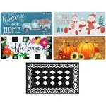 Evergreen Sassafras Bundle - Set of 4 Seasons Interchangeabl<wbr/>e Entrance Doorma...