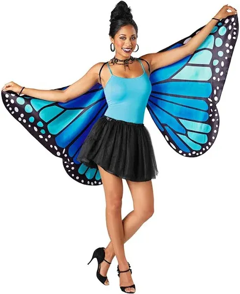 Seasons Adult Monarch Butterfly Cape Wings Halloween Cape