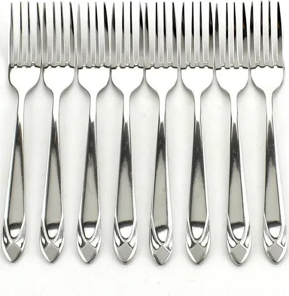 Z ZICOME 8 Piece Stainless Steel Dinner Forks