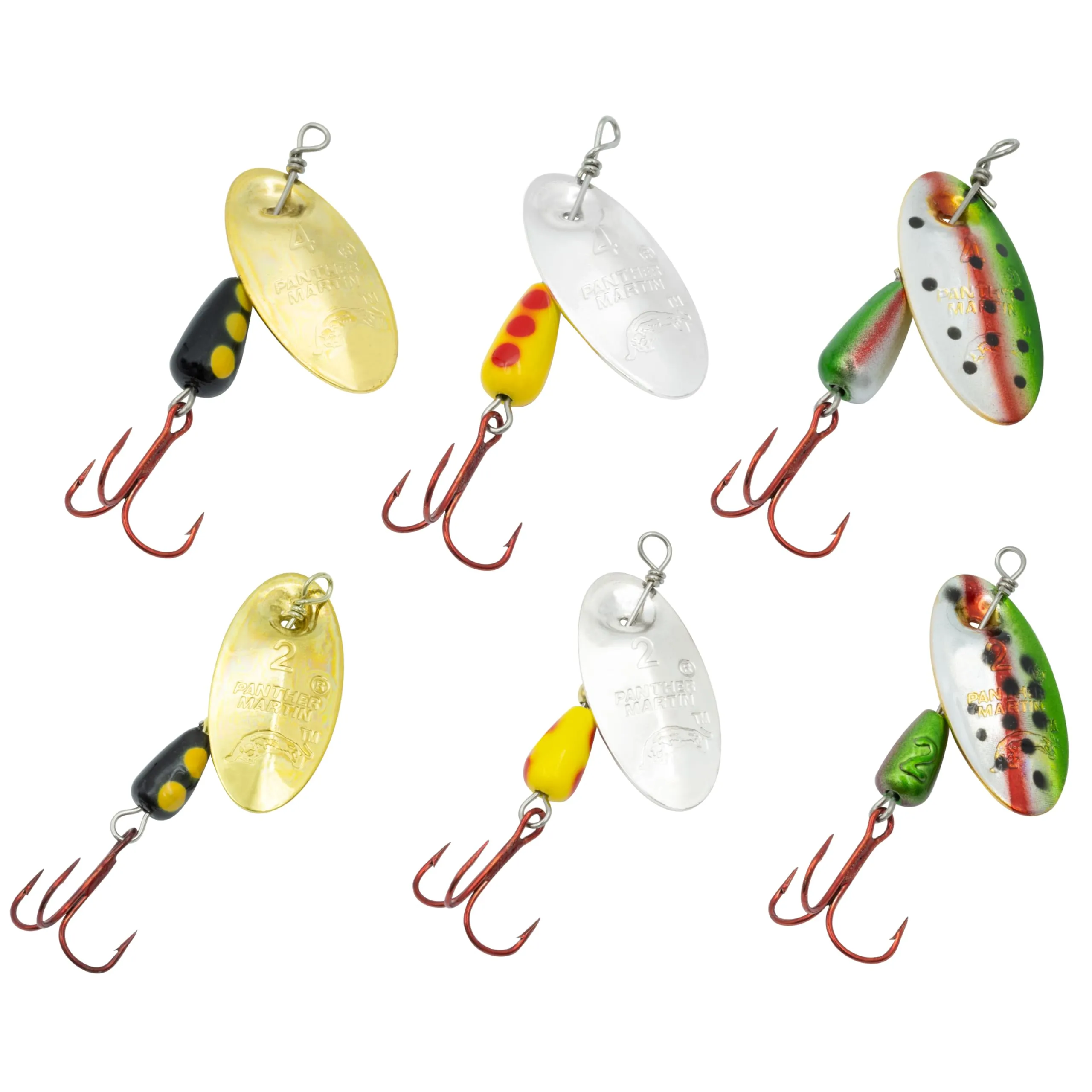 Panther Martin Spinner Best of the Best Kit Bait Fish Bass Deadly 6 Lures NEW!I