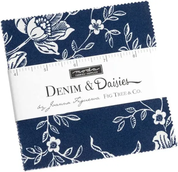 Fig Tree Co. Denim & Daisies Charm Pack