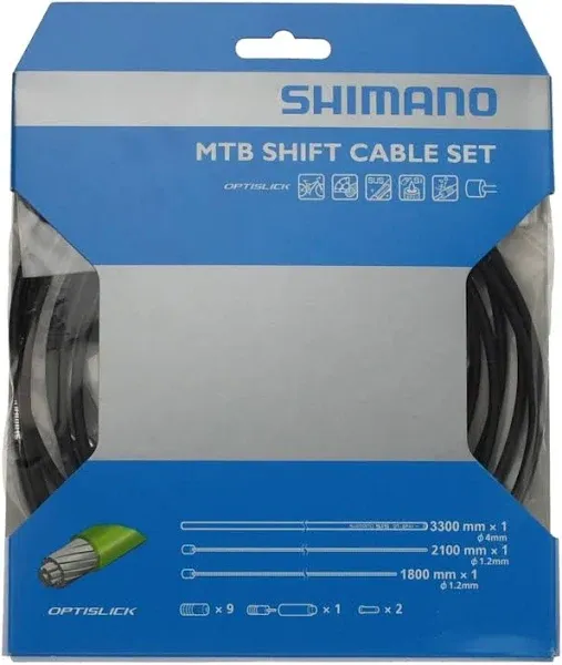 Optislick Derailleur Cable and Housing sets - Shimano MTB Optislick Derailleur