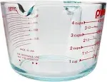 Pyrex 4 Measuring Cup with Clear and Red Graphics