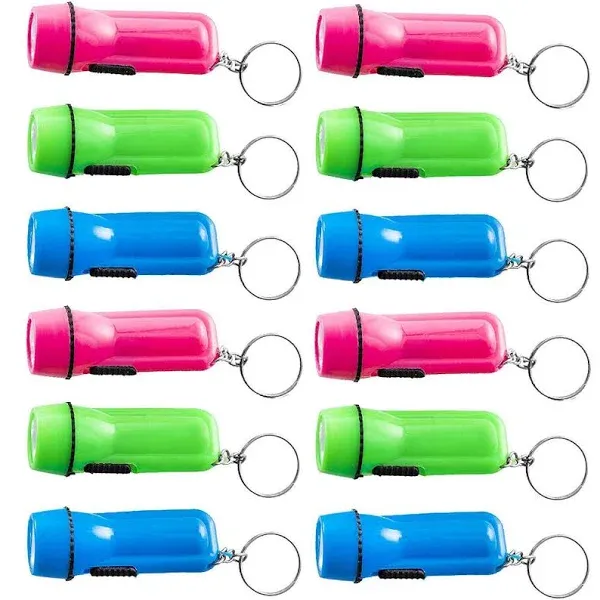 Kicko Mini Flashlight Keychain 12 Pack