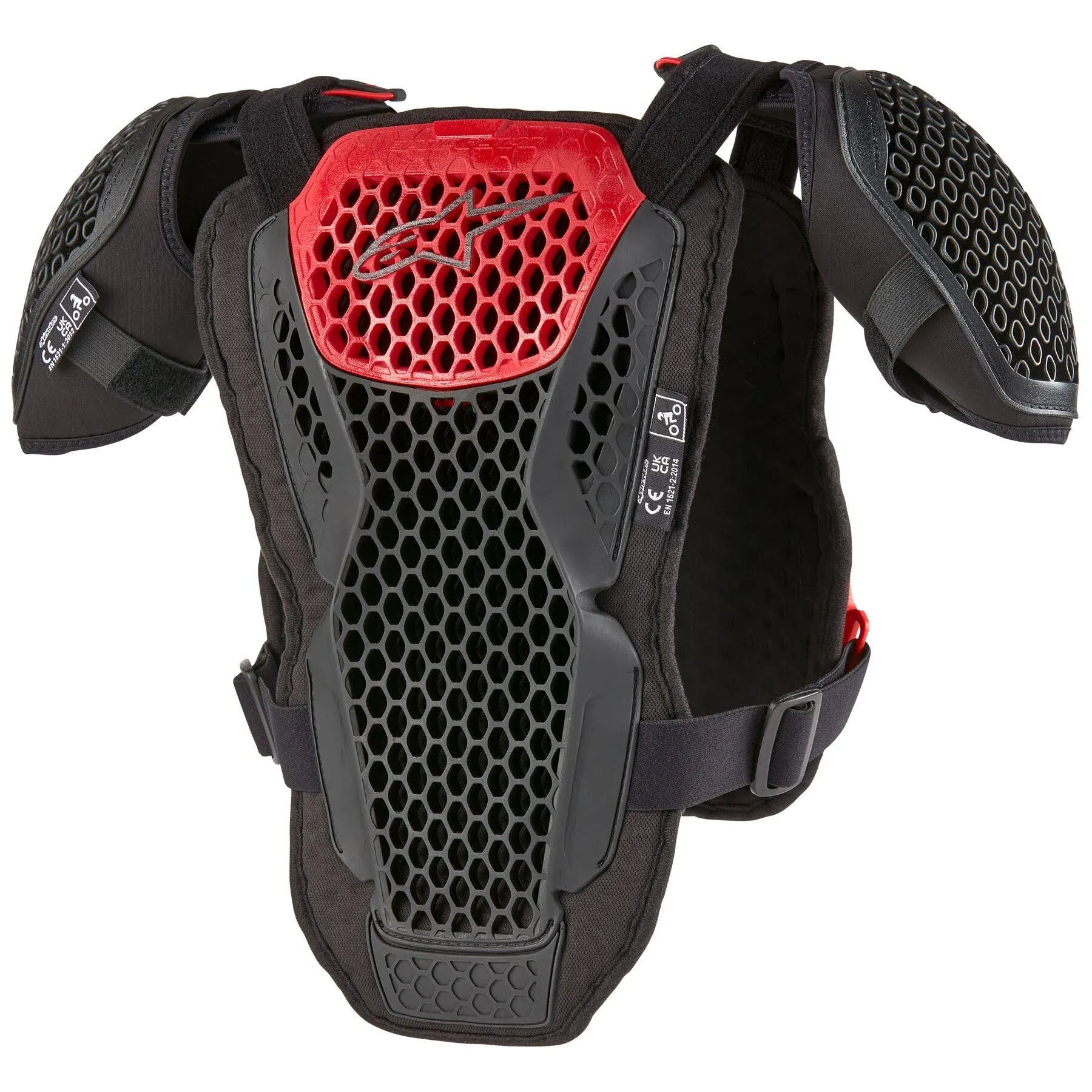 Alpinestars Youth Bionic Action Chest Protector Black Red, Size: S/M