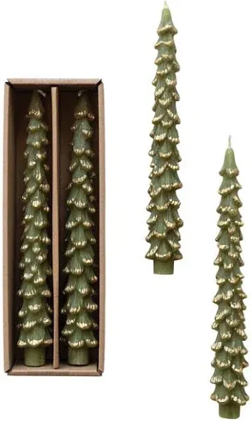 Tree Taper Candles | Set of 2