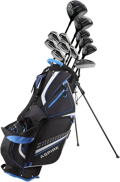 Aspire PRO-X 19 Piece Men&#039;s Complete Right Hand Golf Club Set - Reg &amp; Tall Sizes