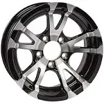 eCustomrim 2-Pack Aluminum Trailer Rims Wheels 5 Lug 13 in. Avalanche V-Spoke...