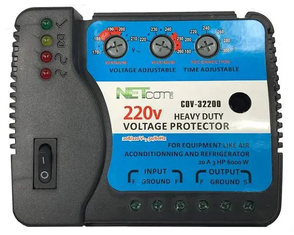 Netcom Lab cOV-32200 Voltage and Surge Protector for Air Conditioning Inverter Mini Split