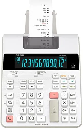 Casio HR-300RC Printing Calculator - White