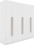 Manhattan Comfort Gramercy 3-Sectional Wood Wardrobe Armoire Closet in White