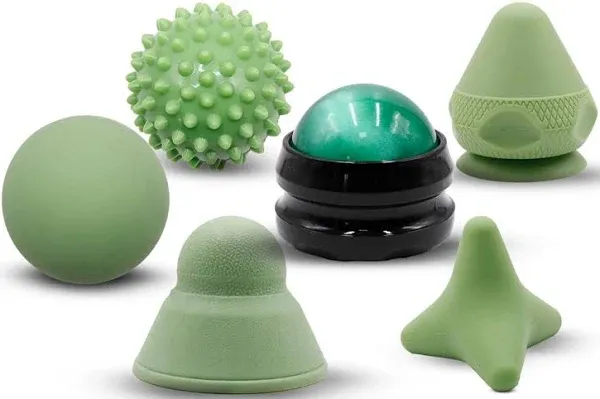 Physical Therapy Pain Relief Massage Ball Set for Trigger Point Release - Myo...