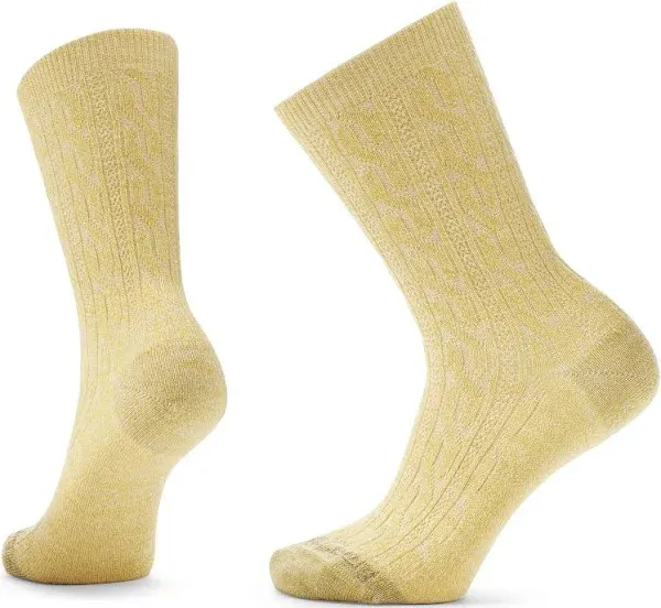 Women's Everyday Cable Crew Socks - Medium Gray