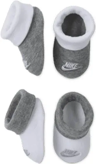 Authentic Nike Baby Crib Booties / Socks Black White 0-6 Months Shower Gift NWT