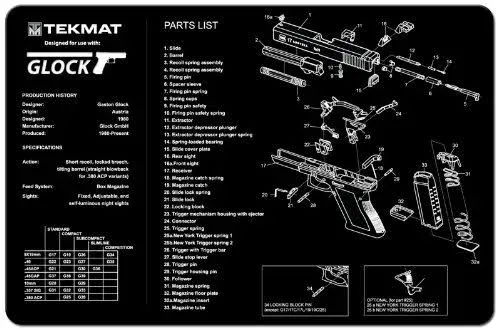 TekMat Gun Cleaning Mat for Glock