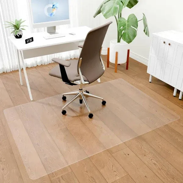 Office Chair Mat for Hardwood Floors, Easy Glide Office Mats for Rolling Chairs, Clear Rolling Chair Mat for Hardwood 46" x 72"