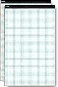 Mr. Pen- Graph Paper, 2 Pack of 22 Sheets, 17"x11", 4x4 (4 Squares per inch), Graphing Paper, Grid Paper Pad, Math Graph Paper Pad, Drafting Paper, Computation Pads, Large Graph Paper