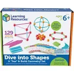 Learning Resources Dive Into Shapes Sea & Build Geometry Set