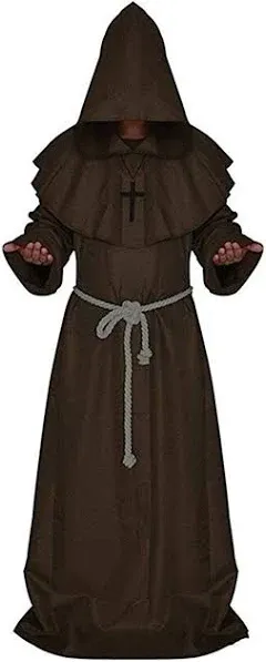 Monk Robe Priest Robe Halloween Cosplay Costume Cloak