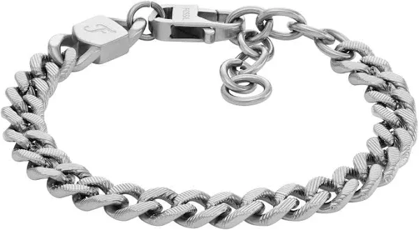 Harlow Linear Texture Chain Stainless Steel Bracelet