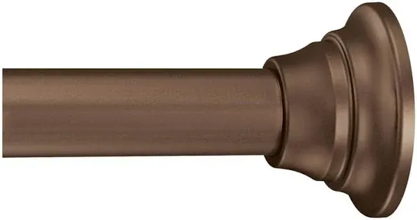 Moen 60-in to 72-in Old World Bronze Tension Single Straight Shower Curtain Rod | TR1000OWB