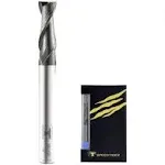 SPEED TIGER Micrograin Carbide Square End Mill - 2 Flute - ISE1/8&#034;2T (5 Piece...