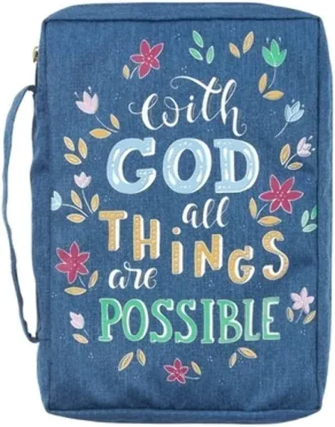 With God All Things Are Possible Bible Cover