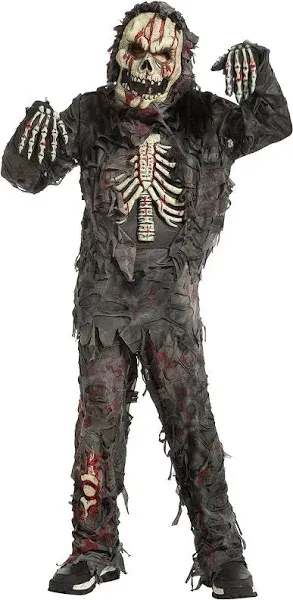 Syncfuns Child Boy Scary Black Zombie costume for kids