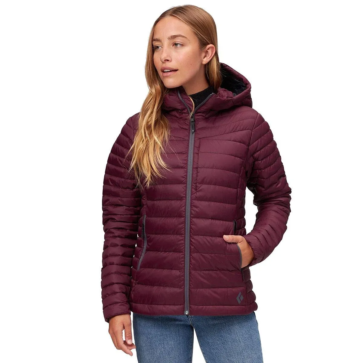 Black Diamond Women's Access Down Hoody - Large - Bordeaux