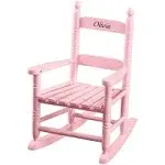 Miles Kimball Personalized Pink Children's Rocker - Black Font