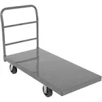 Vestil ECSPT-2448 Steel Platform Truck, Rubber Casters