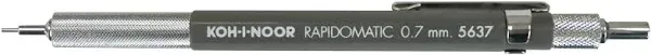 Koh-I-Noor Rapidomatic Mechanical Pencil, 7mm lead, Gray, 1 Each (5637) .7 mm