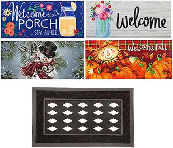 Evergreen Sassafras Bundle - Set of 5 Holidays Interchangeabl<wbr/>e Entrance Doormats