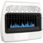 Dyna-Glo 30,000 BTU Liquid Propane Blue Flame Vent Free Wall Heater, White