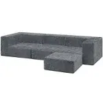 Cozee 4-Piece Sectional Sofa Set, Grey