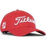 Titleist Tour Performance Adjustable Lightweight Golf Hat - Red / White