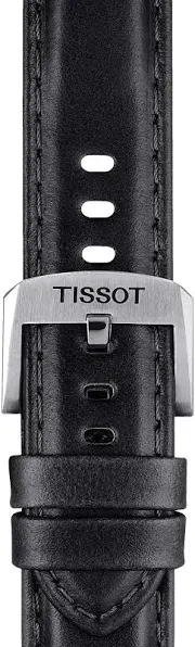 Tissot Official Black Leather Strap Lugs 20mm