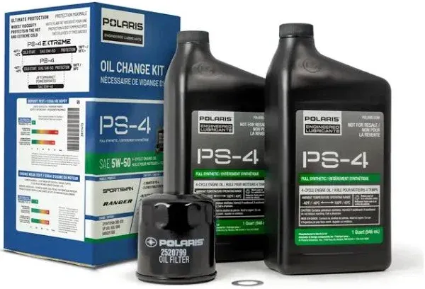 Polaris PS-4 Full Synthetic Oil Change Kit