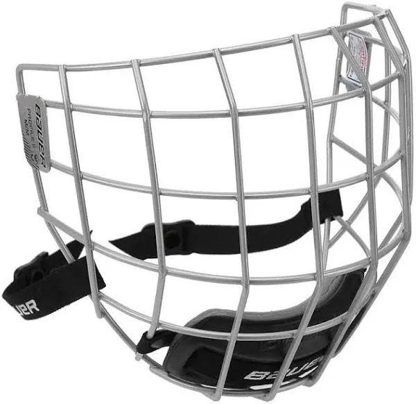 Bauer Profile II Ice Hockey Helmet Face Mask Cage with Mounting Hardware - CSA, CE, HECC Certified (I2 - Black/White 0reo, Large)