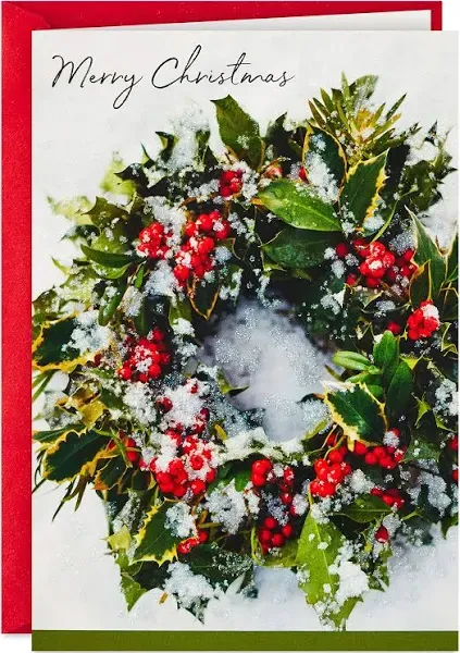 Hallmark Snowy Wreath Boxed Christmas Cards