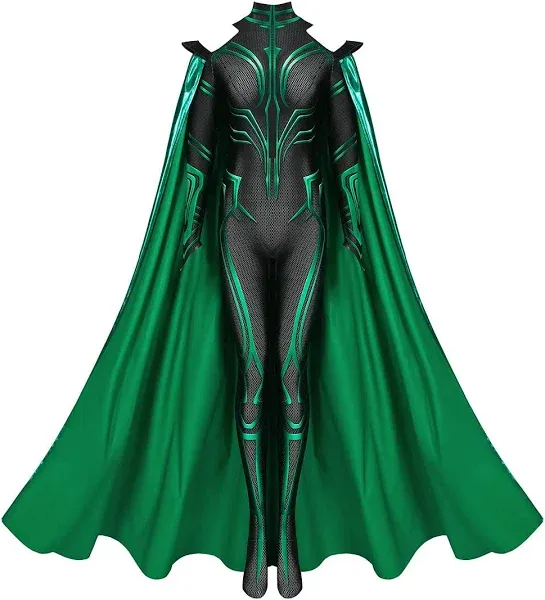 Women's Super Villain Goddess Costume Halloween Cosplay Jumpsuit Bodysuit