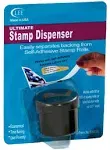 Lee Ultimate Stamp Dispenser, One 100 Count Roll, Black, Plastic, 2"