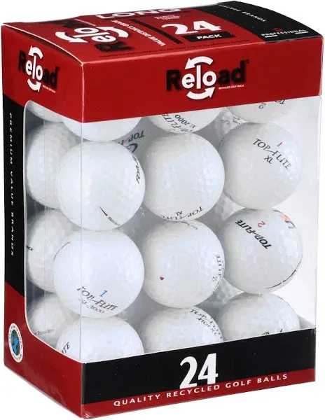 Top Flite Recycled Golf Balls 24 Count, White 